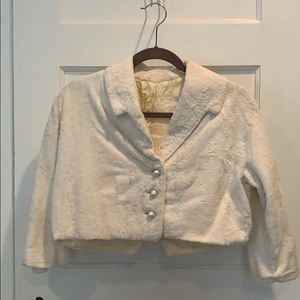 Vintage Faux Fur Cropped Jacket